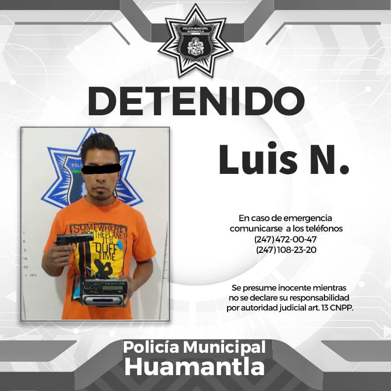 Policía de Huamantla detiene a persona que sustrajo un autoestéreo